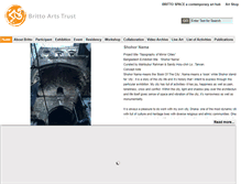 Tablet Screenshot of brittoartstrust.org
